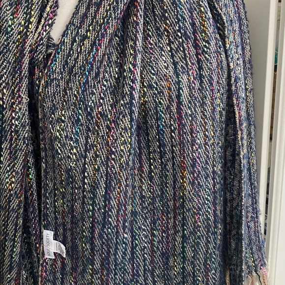 Multicolor Colorful Soft Knit Scarf Thick  Warm Snow Warm Bohemian Artsy Chunky - Picture 10 of 10